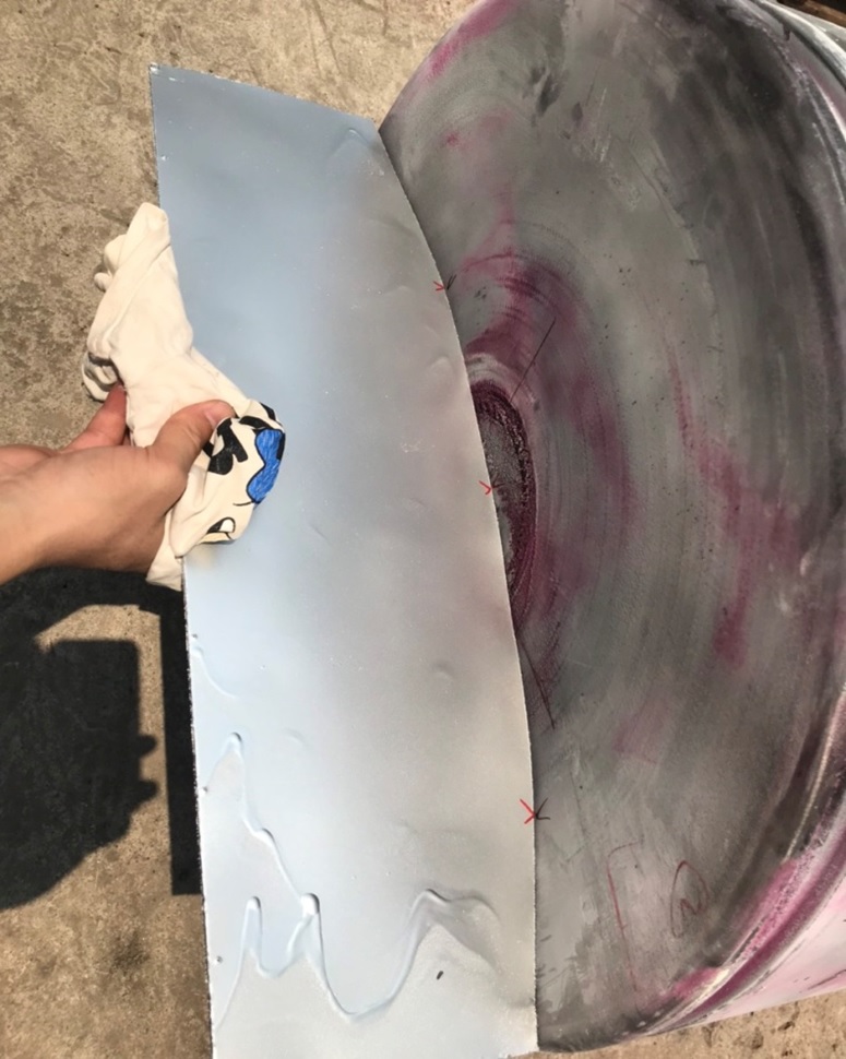 Measure figures before piston crown recondition.