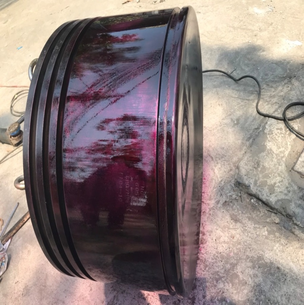 piston crown recondition dye penetration testing.